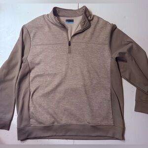 PGA Tour Gray Zip Up Sweater with Mock Neck